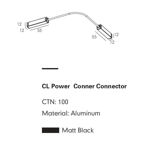 Угловой коннектор FABIO by Romatti