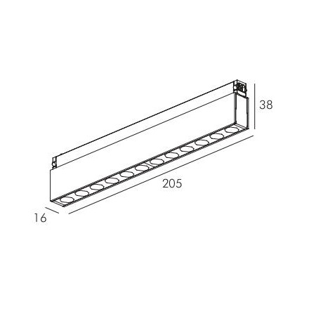 Трековый светильник FABIO-15/16 by Romatti