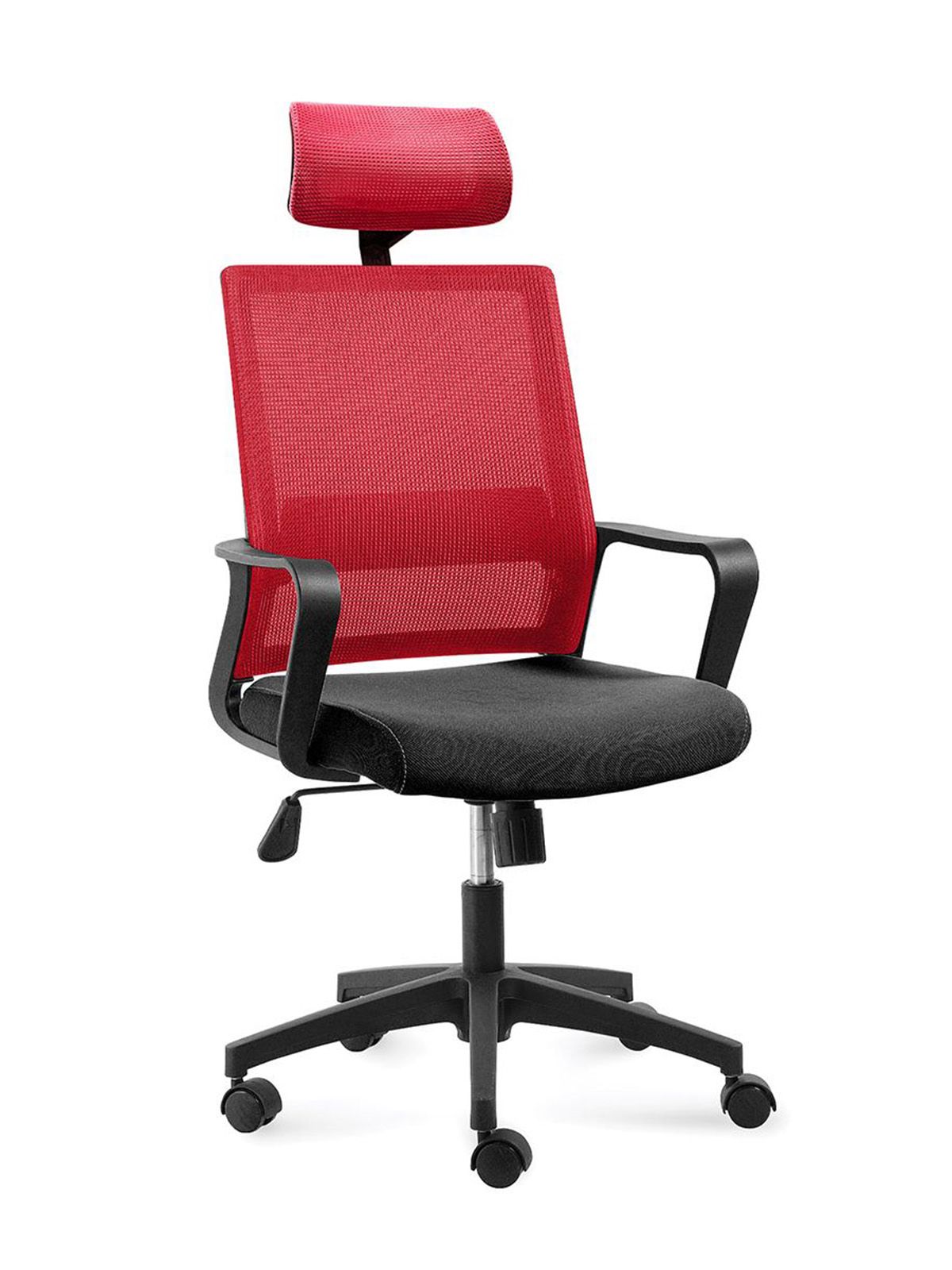 Компьютерное кресло офисное Бит красный сетка/ткань