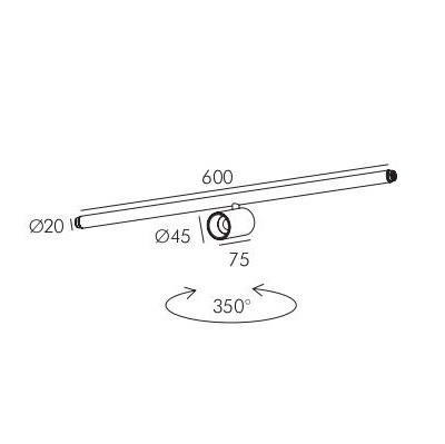 Поворотный спот CANINO-05 by Romatti