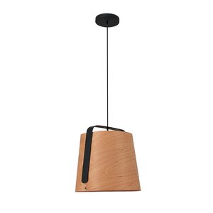 Подвесной светильник Faro Stood black+wood 29848