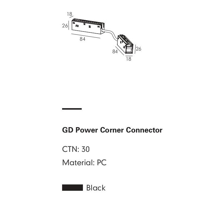 Угловой коннектор PRATO by Romatti