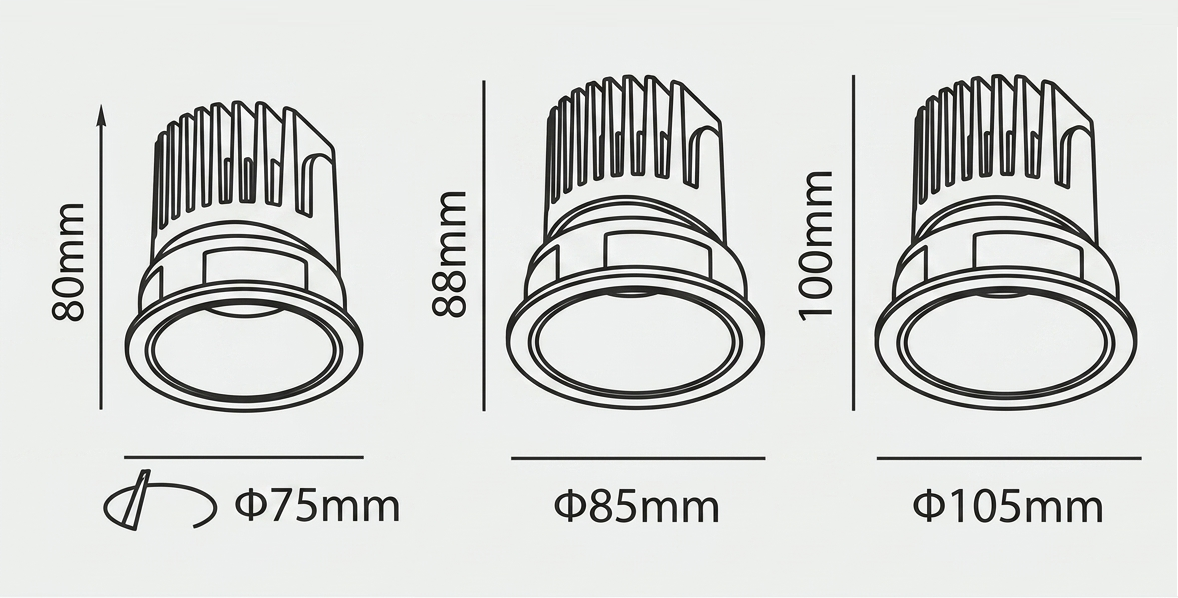 Встраиваемый светильник THEH by Romatti