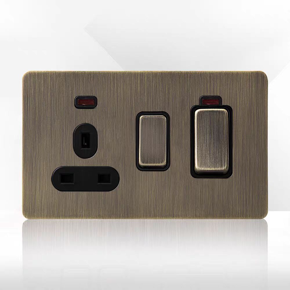 Выключатель с розеткой SPARKO by Romatti