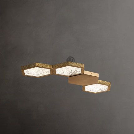 Дизайнерский потолочный светильник в скандинавском стиле COPPER HONEYCOMBS by Romatti