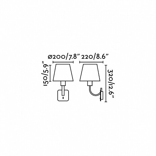 Светильник настенный Essential nickel+white 29340