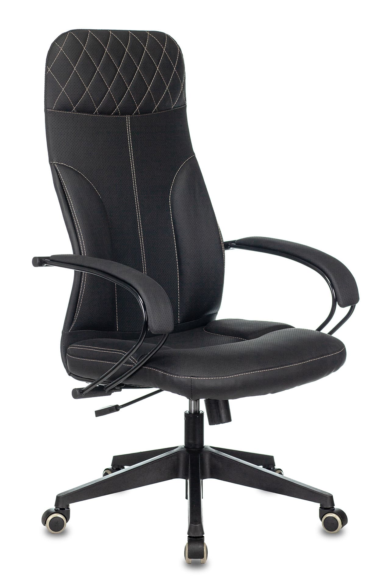 Компьютерное кресло офисное для руководителя CH-608/ECO черный эко.кожа крестовина пластик