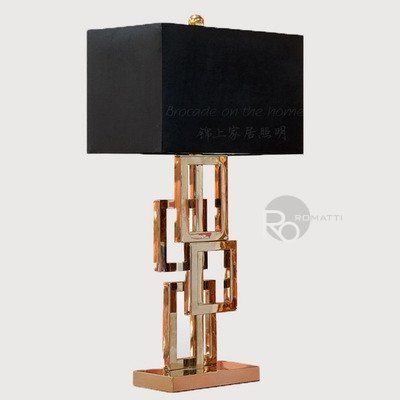 Дизайнерская настольная лампа с абажуром Aura by Romatti