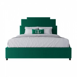 Кровать двуспальная 180х200 зеленая Paxton Emerald Velvet