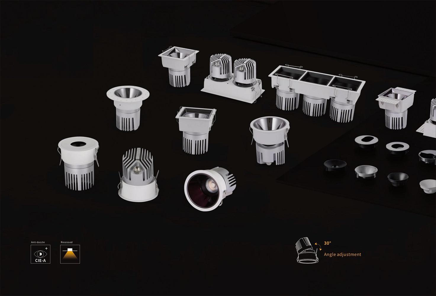 Встраиваемый светильник MTH55W by Romatti