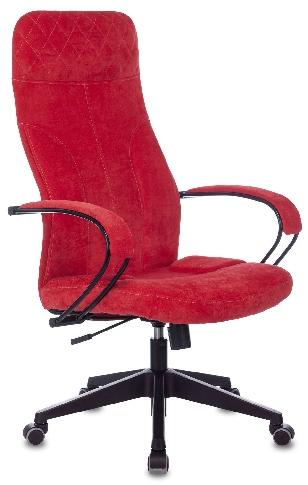 Компьютерное кресло офисное для руководителя CH-608Fabric красный Velvet 88 крестовина пластик мягкая обивк