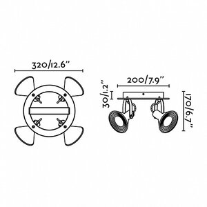 Спот Cup matt nickel 40590