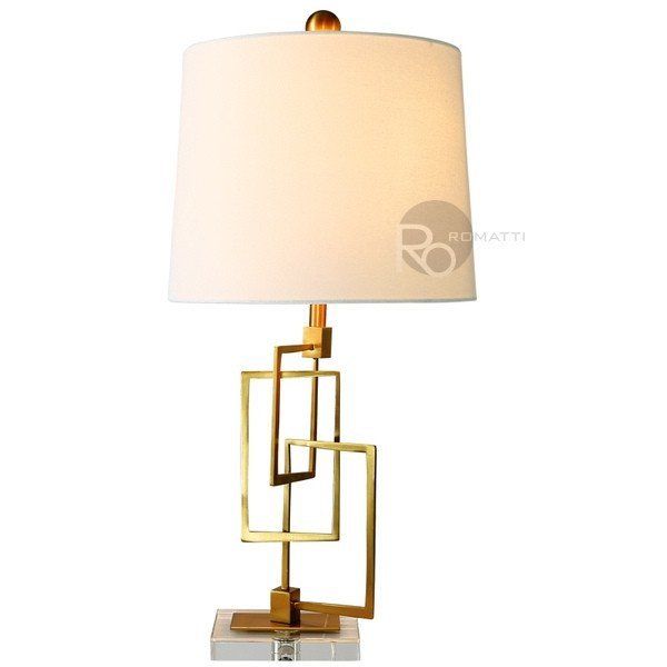 Дизайнерская настольная лампа с абажуром Selene by Romatti