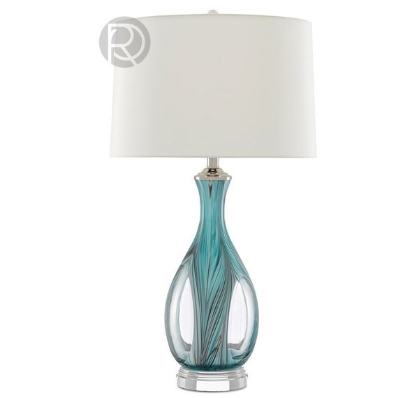 Дизайнерская настольная лампа с абажуром EUDOXIA by Currey & Company