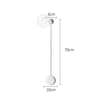 Дизайнерский настенный светильник (Бра) PIN by Romatti
