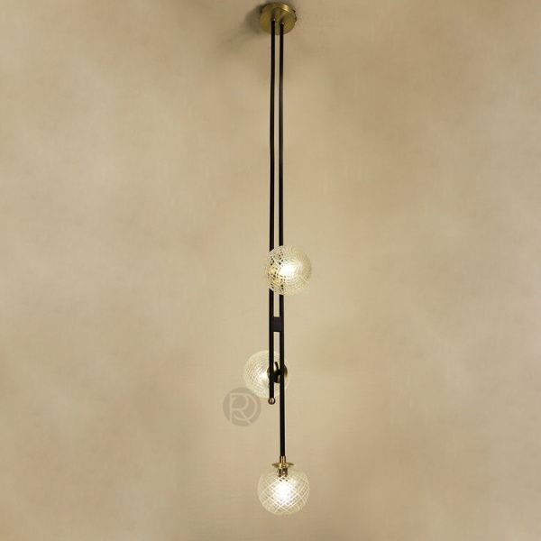 Дизайнерский подвесной светильник в стиле Лофт TRIPLE CRYSTAL by Romatti Lighting