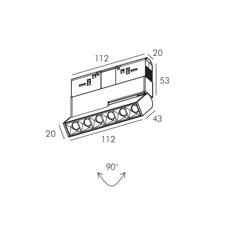 Трековый светильник PRATO-04 by Romatti