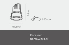Встраиваемый светильник MTH55 by Romatti