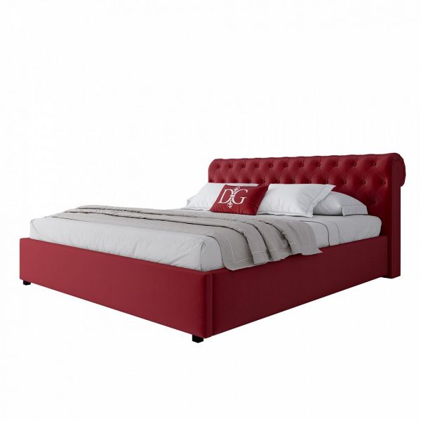 Кровать двуспальная 180х200 см красная Sweet Dreams